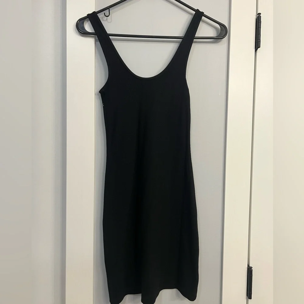 Express Rib Knit Rhinestone Dress - Picture 2 of 4